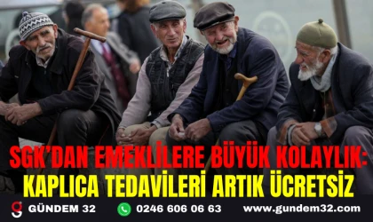 SGK’DAN EMEKLİLERE BÜYÜK KOLAYLIK: KAPLICA TEDAVİLERİ ARTIK ÜCRETSİZ