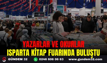 YAZARLAR VE OKURLAR ISPARTA KİTAP FUARINDA BULUŞTU