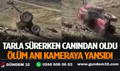 Tarla sürerken canından oldu