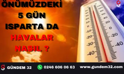 Isparta'da havalar ısınıyor