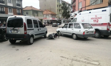 Isparta'da kazada yola savrulan motosiklet sürücüsü yaralandı