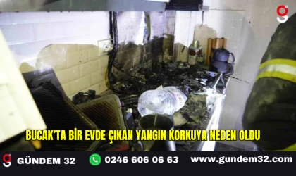 Bucak’ta Bir Evde Çıkan Yangın Korkuya Neden Oldu