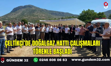 Çeltikçi’de Doğalgaz Hattı Çalışmaları Törenle Başladı