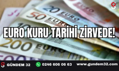EURO KURU TARİHİ ZİRVEDE