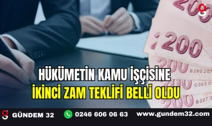 Hükümetin Kamu İşçisine İkinci Zam Teklifi Belli Oldu