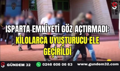 Isparta Emniyeti Göz Açtırmadı: Kilolarca Uyuşturucu Ele Geçirildi