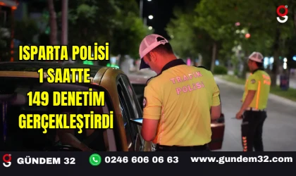 Isparta Polisi 1 Saatte 149 Denetim Gerçekleştirdi