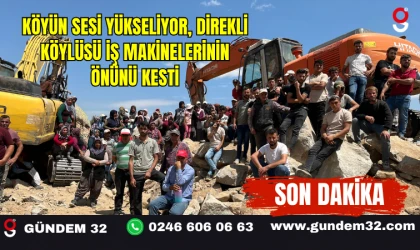 Köyün Sesi Yükseliyor: Direkli Köylüsü İş Makinelerinin Önünü Kesti