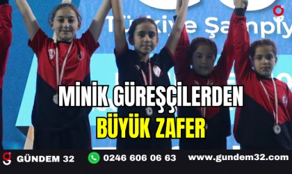 Minik Güreşçilerden Büyük Zafer