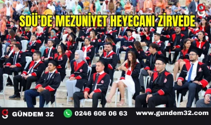 SDÜ’de Mezuniyet Heyecanı Zirvede