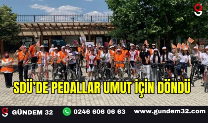 SDÜ’de Pedallar Umut İçin Döndü