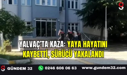 Yalvaç’ta Kaza: Yaya Hayatını Kaybetti, Sürücü Yakalandı