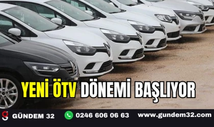 Yeni ÖTV Dönemi Başlıyor