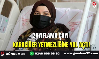 Zayıflama çayı karaciğer yetmezliğine yol açtı!