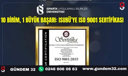 10 Birim, 1 Büyük Başarı: ISUBÜ’ye ISO 9001 Sertifikası