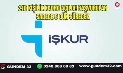 210 Kişilik Kadro Açıldı! Başvurular Sadece 5 Gün Sürecek