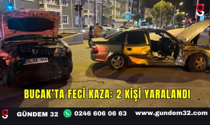 Bucak’ta Feci Kaza: 2 Kişi Yaralandı