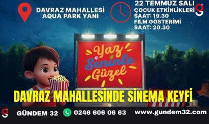 Davraz Mahallesinde Sinema Keyfi