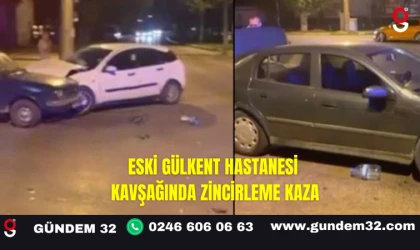 Eski Gülkent Hastanesi Kavşağında Zincirleme Kaza
