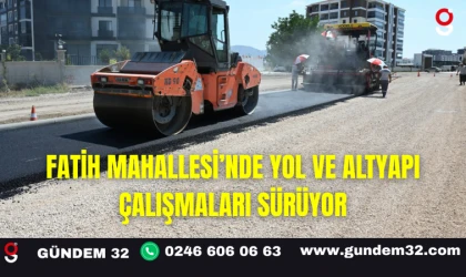 Fatih Mahallesi’nde Altyapı ve Yol Çalışmaları Hız Kazandı