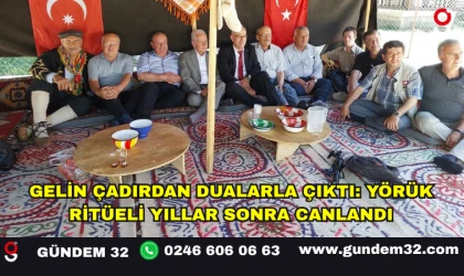Gelin Çadırdan Dualarla Çıktı: Yörük Ritüeli Yıllar Sonra Canlandı