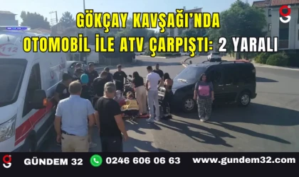 Gökçay Kavşağı’nda Otomobil ile ATV Çarpıştı: 2 Yaralı