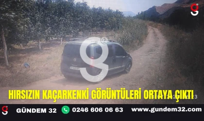 Hırsızın Kaçarkenki Görüntüleri Ortaya Çıktı.