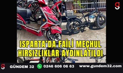 Isparta’da Faili Meçhul Hırsızlıklar Aydınlatıldı