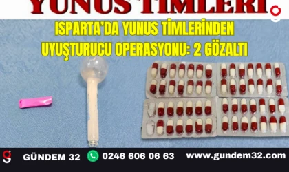 Isparta’da Yunus Timlerinden Uyuşturucu Operasyonu: 2 Gözaltı
