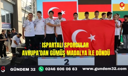 Ispartalı Sporcular Avrupa’dan Gümüş Madalya ile Döndü