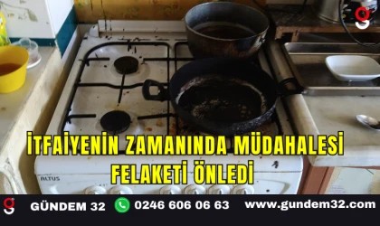 İtfaiyenin Zamanında Müdahalesi Felaketi Önledi