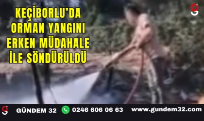 Keçiborlu’da Orman Yangını Erken Müdahale ile Söndürüldü