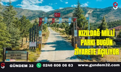 Kızıldağ Milli Parkı Bugün Ziyarete Açılıyor