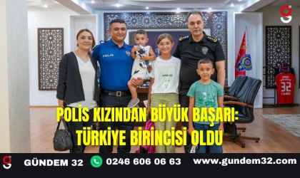 Polis Kızından Büyük Başarı: Türkiye Birincisi Oldu