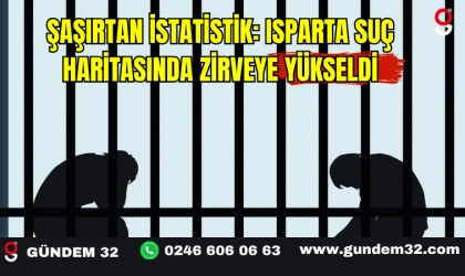 Şaşırtan İstatistik: Isparta Suç Haritasında Zirveye Yükseldi