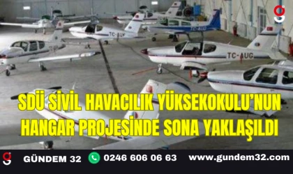 SDÜ Sivil Havacılık Yüksekokulu’nun Hangar Projesinde Sona Yaklaşıldı