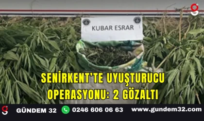 Senirkent’te Uyuşturucu Operasyonu: 2 Gözaltı