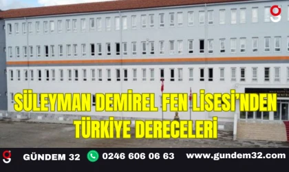 Süleyman Demirel Fen Lisesi’nden Türkiye Dereceleri