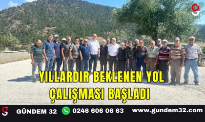 Yıllardır Beklenen Yol Çalışması Başladı
