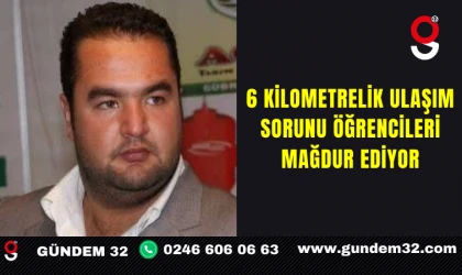 6 Kilometrelik Ulaşım Sorunu Öğrencileri Mağdur Ediyor