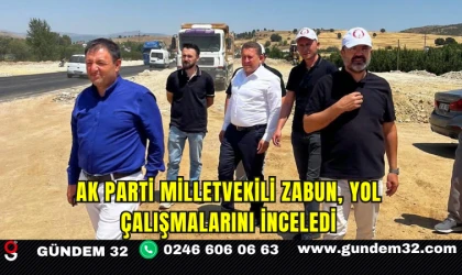 AK Parti Milletvekili Zabun, Yol Çalışmalarını İnceledi