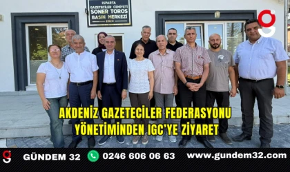 Akdeniz Gazeteciler Federasyonu Yönetiminden IGC’ye Ziyaret
