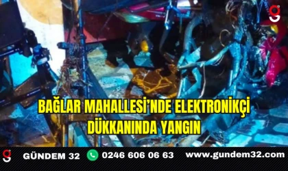 Bağlar Mahallesi’nde Elektronikçi Dükkanında Yangın
