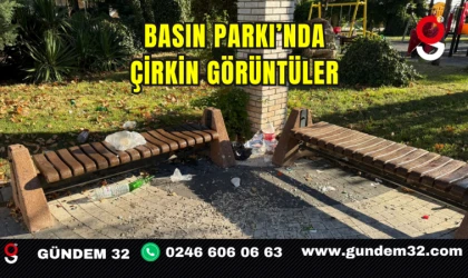 Basın Parkı’nda Çirkin Görüntüler