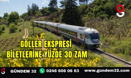 Göller Ekspresi Biletlerine Yüzde 30 Zam