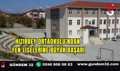 Hızırbey Ortaokulu’ndan Fen Liselerine Büyük Başarı