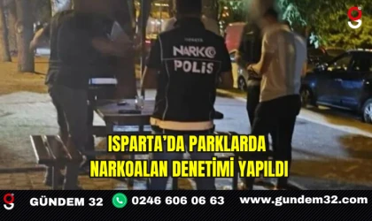 Isparta’da Parklarda Narkoalan Denetimi Yapıldı