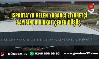 Isparta’ya Gelen Yabancı Ziyaretçi Sayısında Dikkat Çeken Düşüş