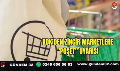 KDK’den Zincir Marketlere "Poşet" Uyarısı