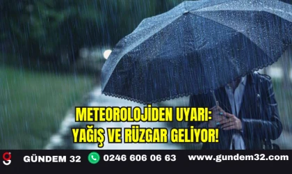 Meteorolojiden uyarı: Yağış ve rüzgar geliyor!